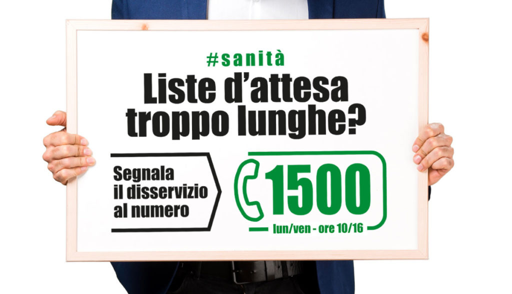 1500 è il numero da chiamare per segnalare disservizi e lunghe liste d'attesa nella Sanità