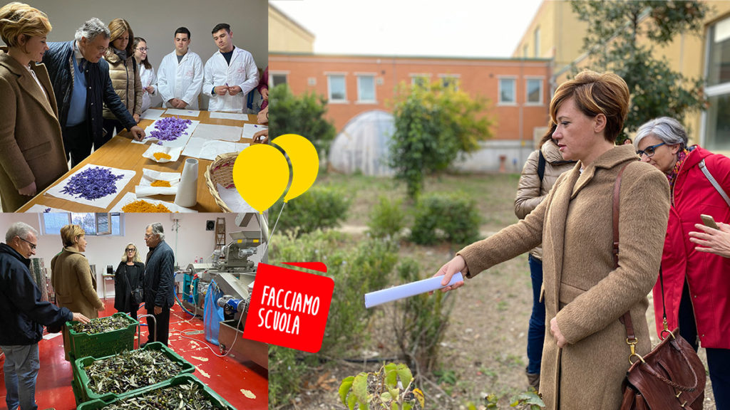 Facciamo Scuola, progetto piante officinali, istituto agrario Larino, Patrizia Manzo