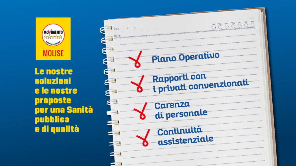 Piano Operativo Sanitario - Consiglio monotSmatico, Molise, M5s