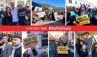 Molise 5 Stelle - Manifestazione a Roma contro il ripristino dei vitalizi