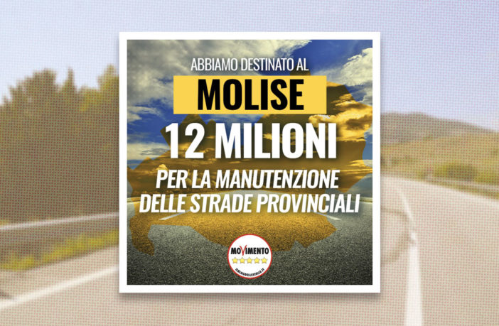 12 milioni di euro dal Governo alle strade provinciali del Molise