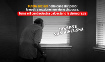 Tutela anziani nelle case di riposo molisane, Toma e il centrodestra non discutono la mozione M5S