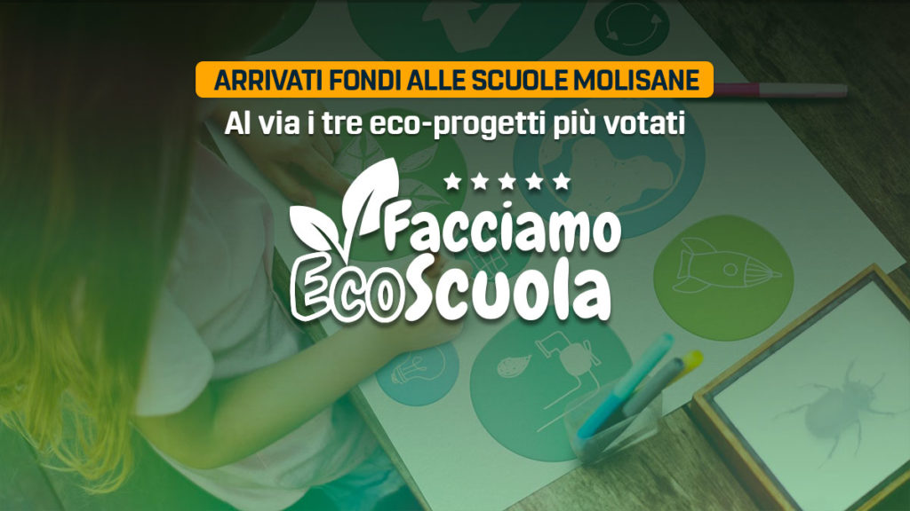 Facciamo Ecoscuola, arrivati i fondi a tre scuole molisane