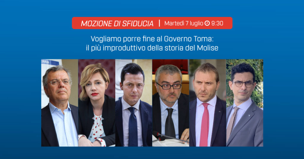 sfiducia al governo Toma, consiglio regionale Molise