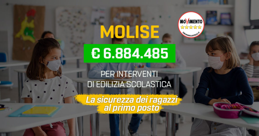 edilizia scolastica fondi per 6,8 milioni di euro al Molise
