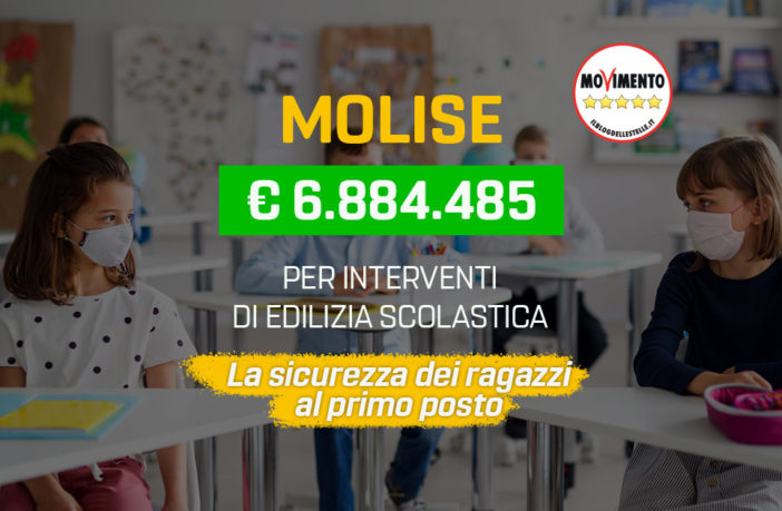 edilizia scolastica fondi per 6,8 milioni di euro al Molise