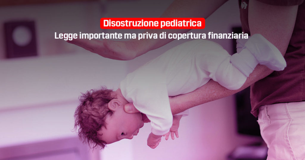 legge disostruzione pediatrica priva di copertura finanziaria