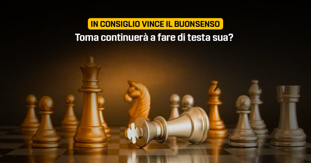In Consiglio vince il buonsenso, Toma continuerà a fare di testa sua?
