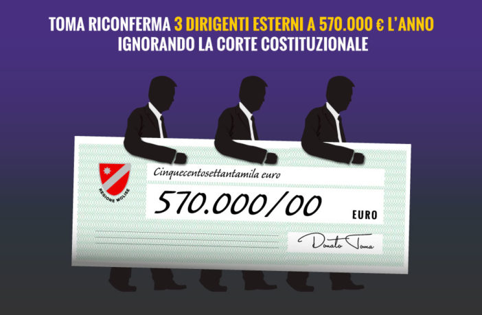 Toma riconferma 3 dirigenti che costano 570.000 euro all'anno