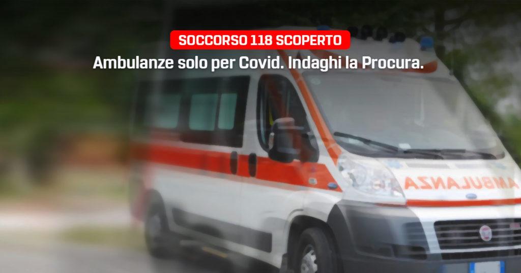In Molise il Soccorso 118 è scoperto. Le ambulanze sono impiegate solo per pazienti Covid.