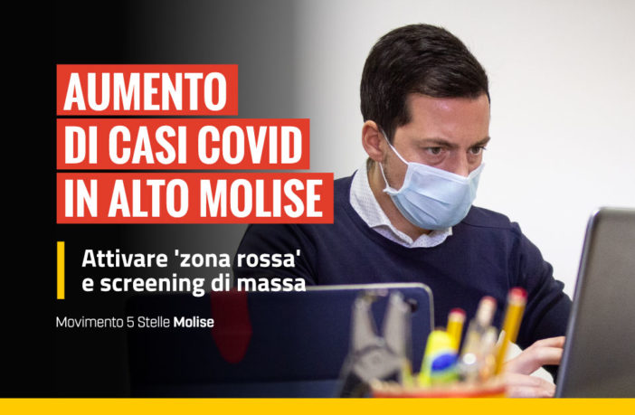 Aumonento casi covid Agnone e alto Molise