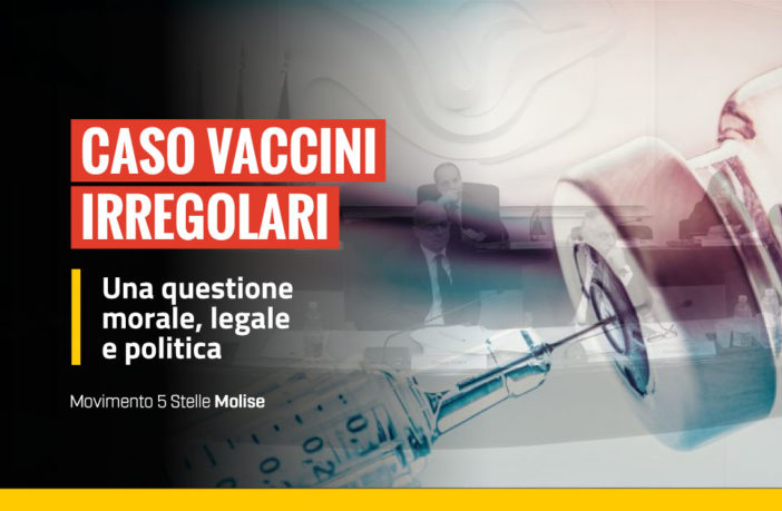 Vaccini irregolari, Consiglio regionale del Molise, amministratori comunali, denuncia M5S Molise