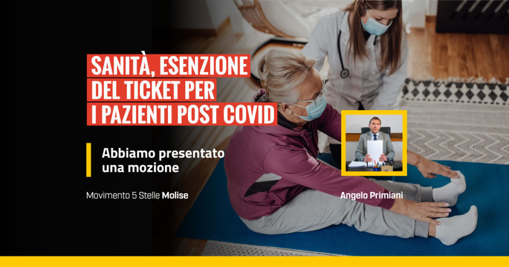 Mozione, esenzione ticket pazienti post covid