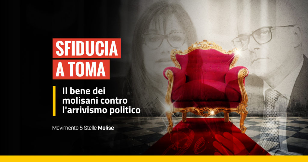 arrivismo politico, sfiducia a Toma