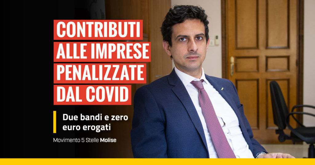 Valerio Fontana - contributi aziende zona rossa, 2 bando e zero fondi