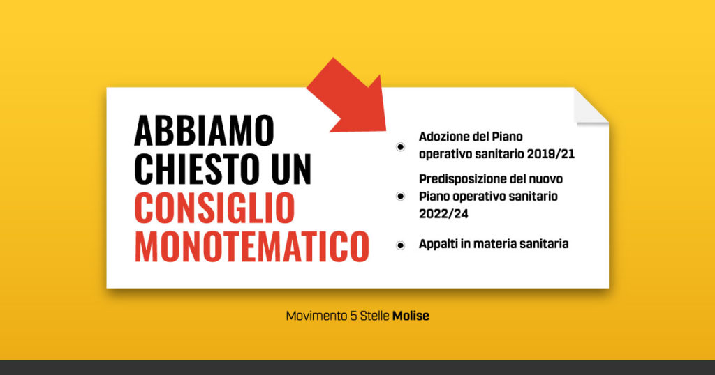 Consiglio motonematico, pos Sanità