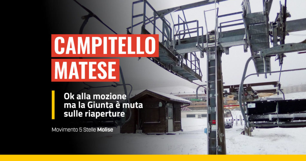 Campitello Matese, mozione M5s ok, ma non si conoscono le date di apertura