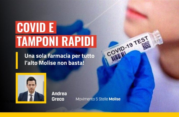 Una sola farmacia in alto Molise ( Agnone) per i tamponi rapidi