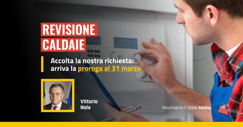 Nola, grazie a noi proroga revisione caldaie al 31 marzo 2022