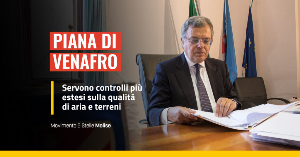 Vittorio Nola, M5s Molise, servono controlli più estesi su piana di venafro