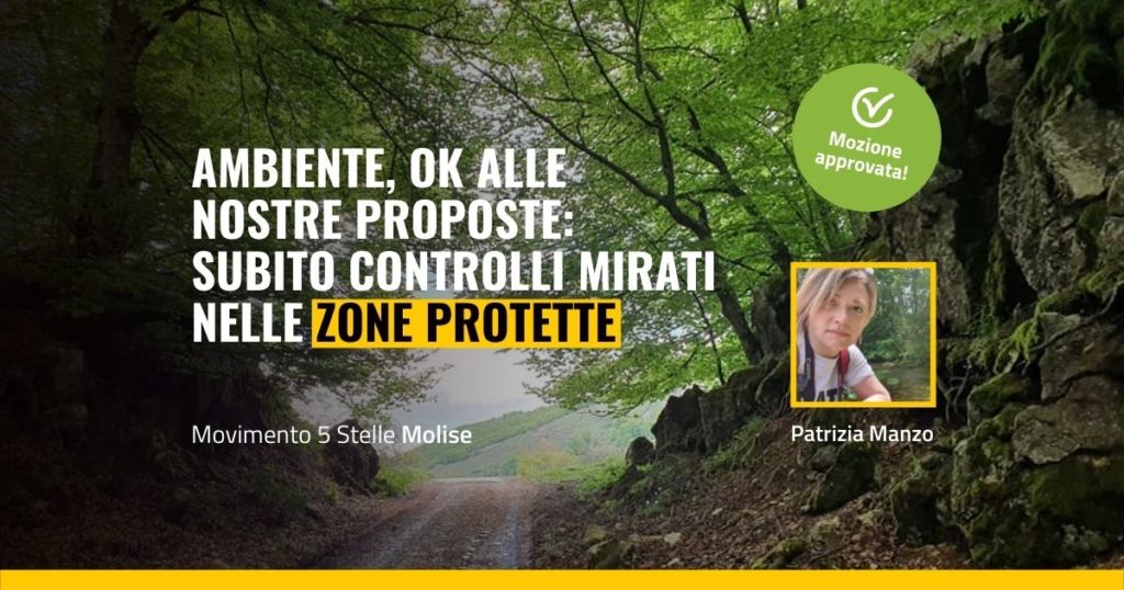 manzo, zone protette, ok mozione