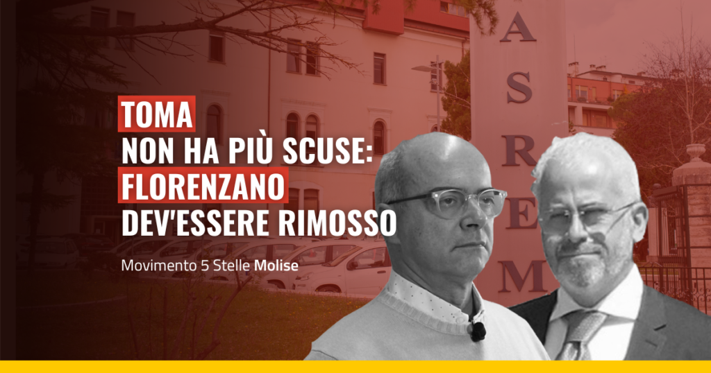 Florenzano deve essere rimosso, Toma agisca subito