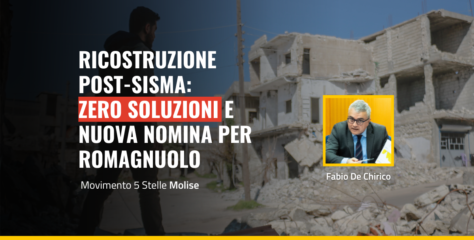 Ricostruzione post-sisma: zero soluzioni e nuova nomina per Romagnuolo