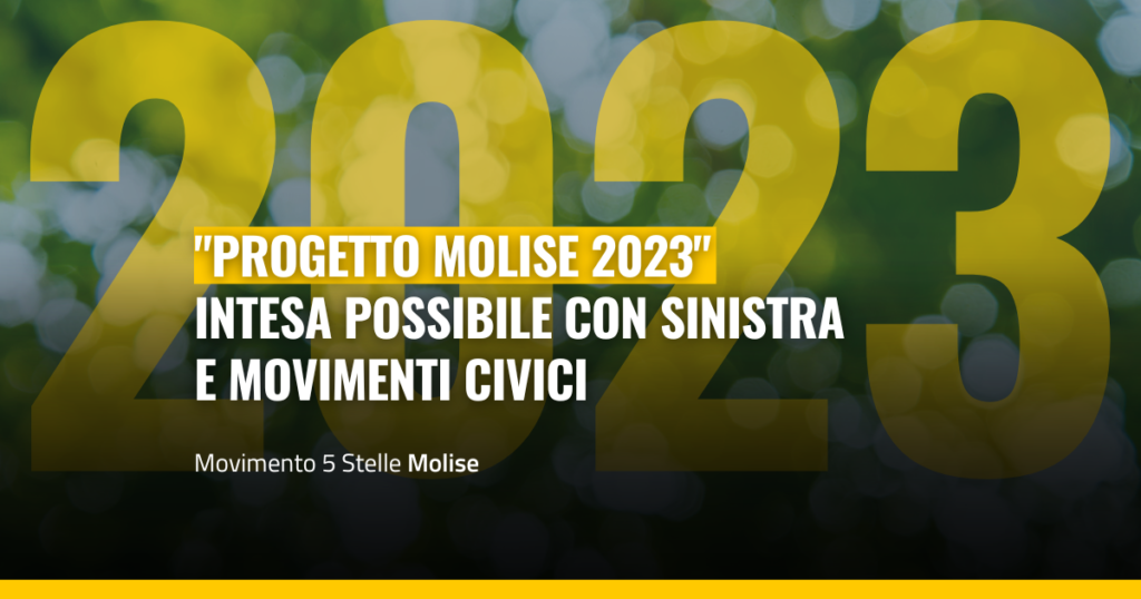 M5S intesa a sinistra e movimenti civici per molise 2023