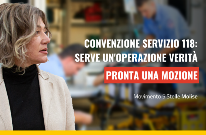 M5S Molise convenzione 118 Patrizia Manzo