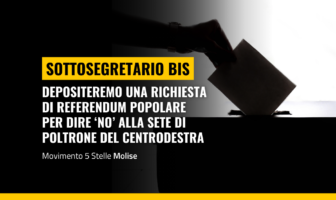 Sottosegretario bis, depositeremo una richiesta di referendum popolare