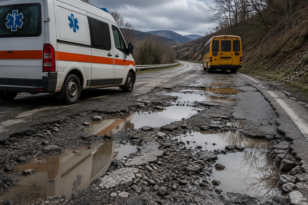 strada dissestata